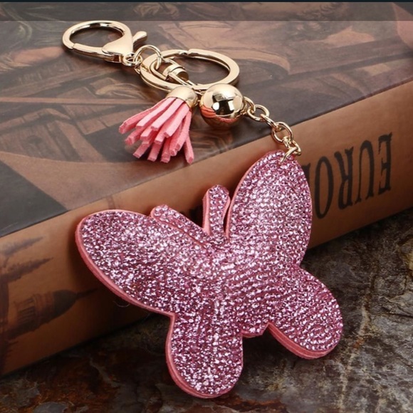 Accessories - Pink Tassel butterfly 🦋 purse charm or Keychain